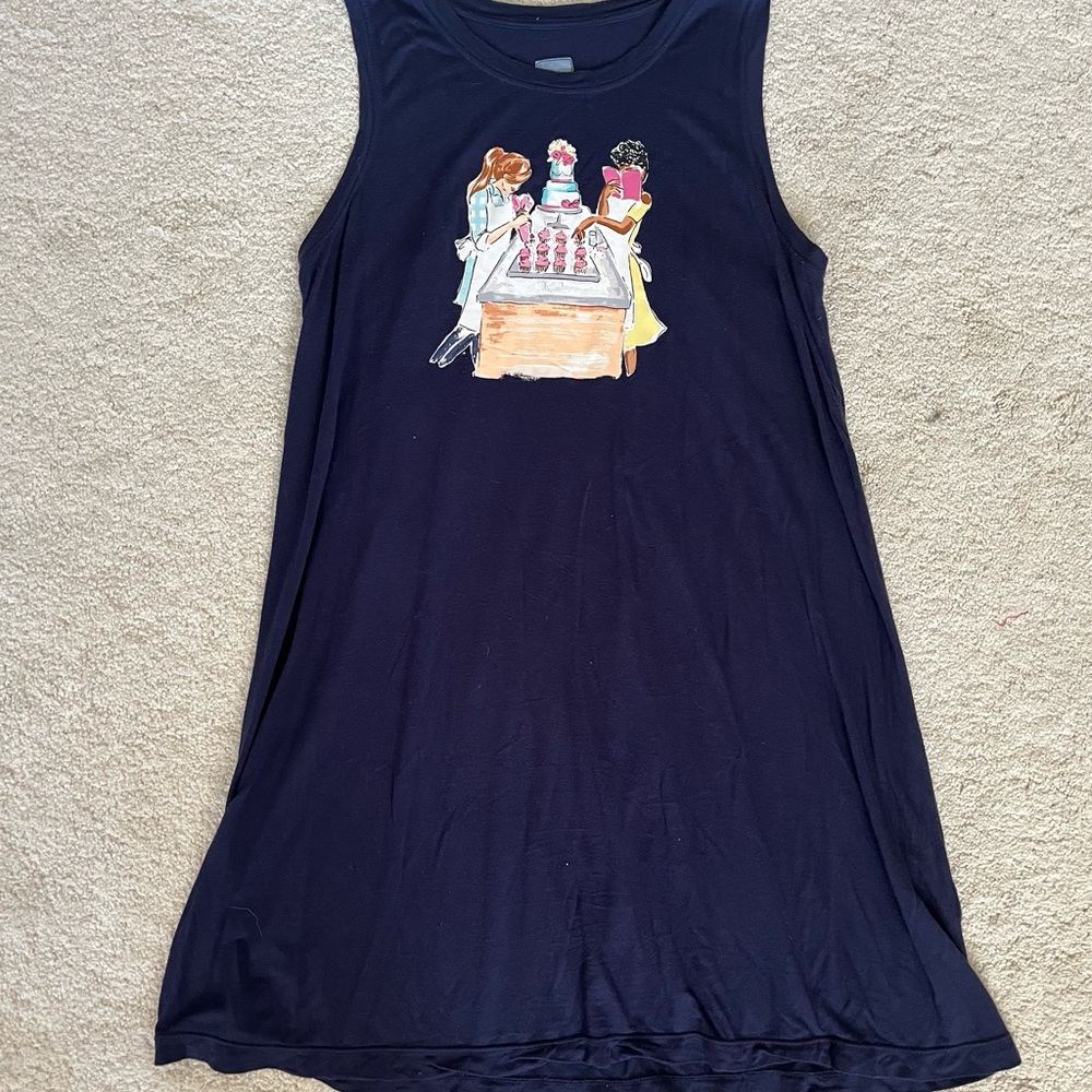 Jane and Bleecker Dark Purple Crewneck Top